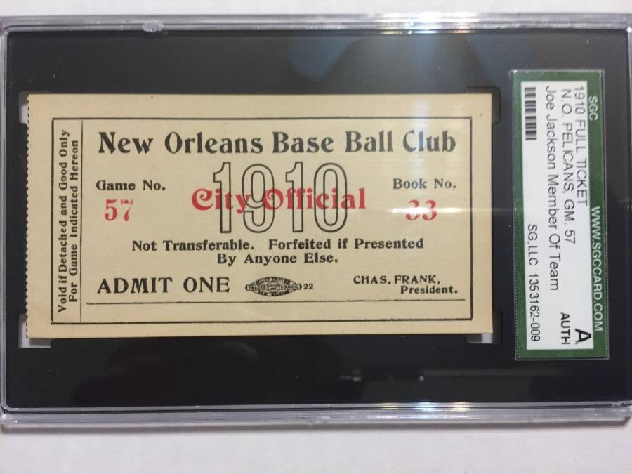 1919 World Series Mini-Mega Ticket - Black Sox / White Sox 9 1/4 x 6"  DM1