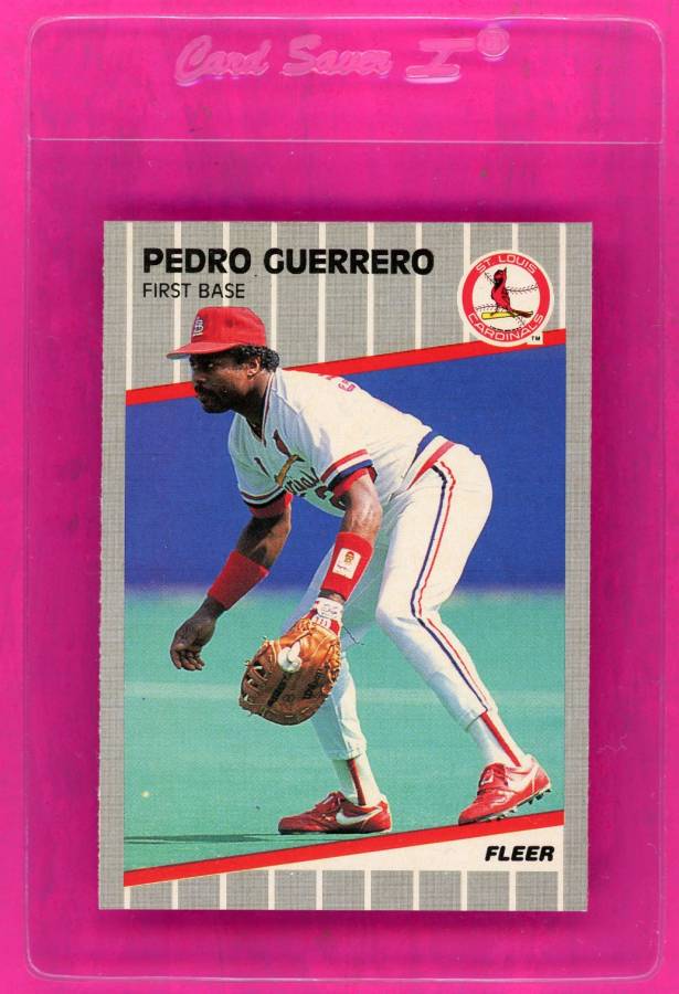 Pedro Guerrero 1991 Fleer #634 St. Louis Cardinals Baseball Card