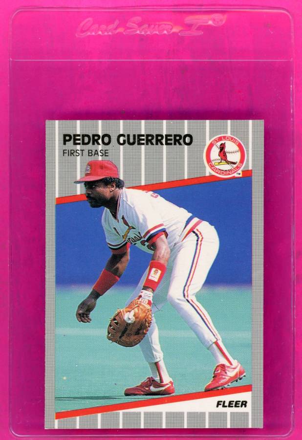 1989 Score Baseball Card #564 Pedro Guerrero