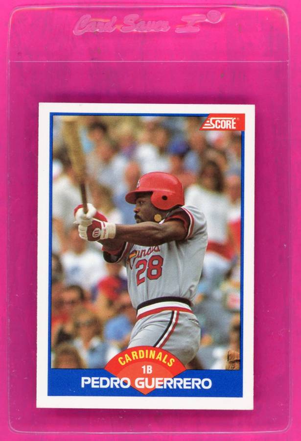 1989 Score Baseball Card #564 Pedro Guerrero