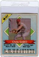 Chris Sabo Autographed 1991 Kahn's Cincinnati Reds - Under the